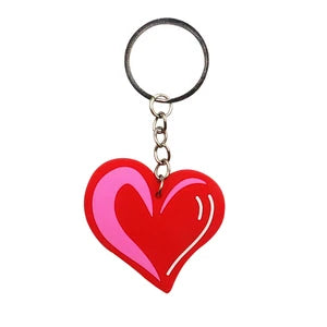 Lovely Heart Keychain – Μπρελόκ Σιλικόνης "Καρδιά"