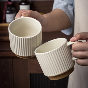 The "Morning Matcha" Ribbed Mug | Premium Κεραμική Κούπα