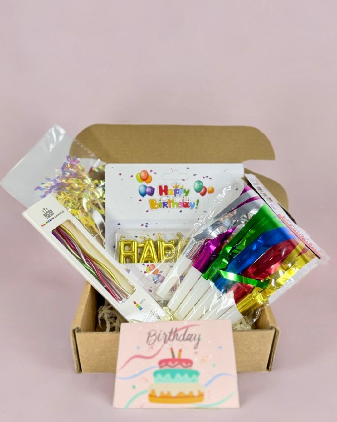 Birthday Party Gift Box | Έτοιμο Σετ Γενεθλίων & Διακόσμησης Τούρτας