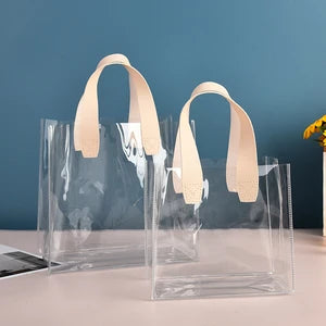Clear Luxury Gift Bag – Διάφανη Τσάντα Δώρου με Minimal Λαβές