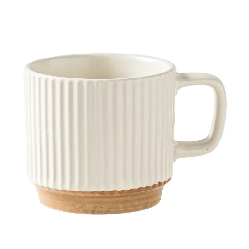 The "Morning Matcha" Ribbed Mug | Premium Κεραμική Κούπα