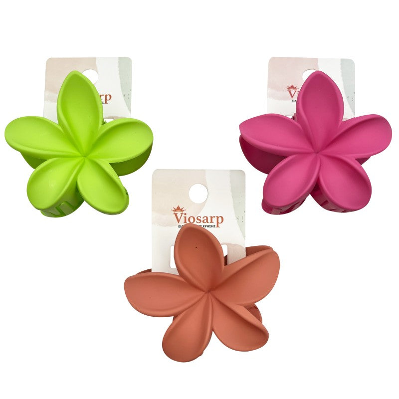Κλάμερ Μαλλιών "Matte Flower" (8cm)